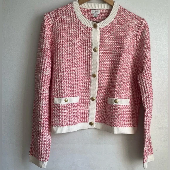 J CREW Popcorn Stitch Cardigan Sweater - Picture 8 of 14